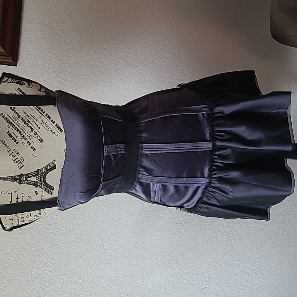 Purple and Black Mini Dress Size 06